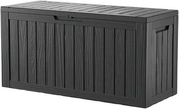 80 Gallon Resin Lockable Patio Outdoor Storage Deck Box