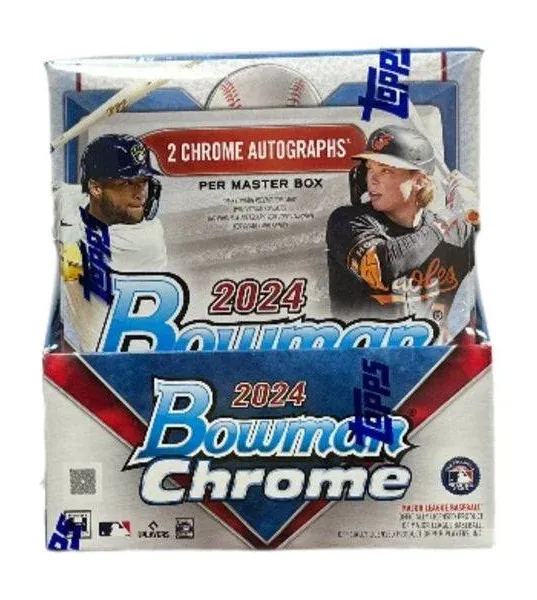 2024 Bowman Chrome Baseball Factory Sealed  Hobby Master Box from a fresh case