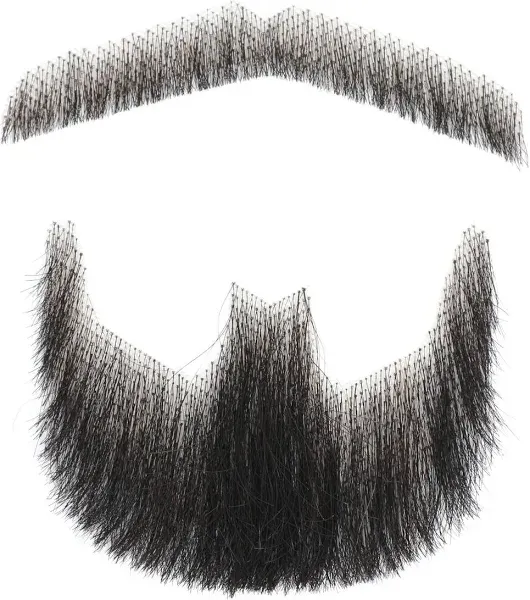 Fake Beard, Trimmable and Customizable Fake Mustache, Soft and Nice Looking B...