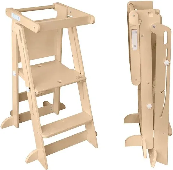 Little Partners Learn ‘N Fold Learning Tower, Natural