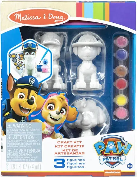 Melissa & Doug Paw Patrol Craft Kit Pup Figurines