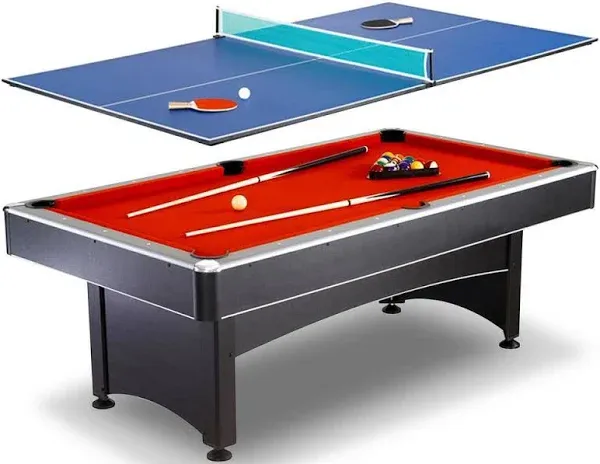 Carmelli Maverick 7-foot Pool Table with Table Tennis