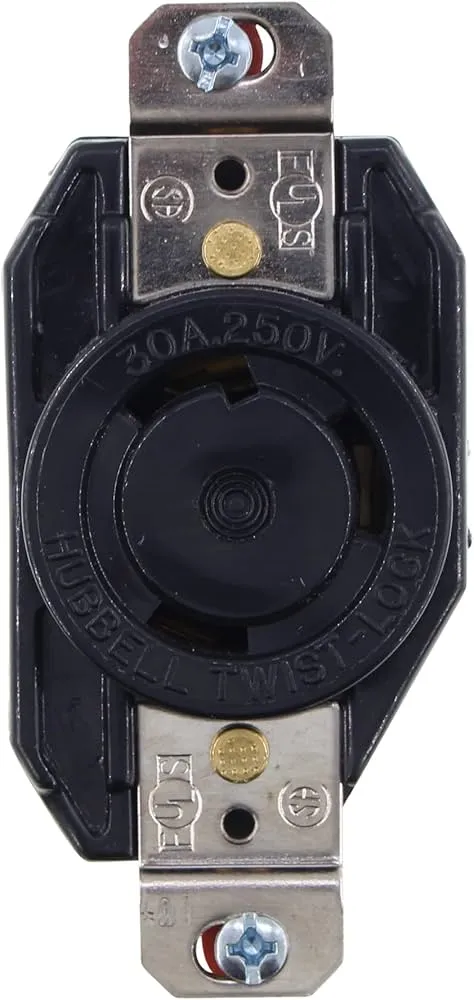 Hubbell L630R 30A 250V Single-Phase Twist Lock Receptacle