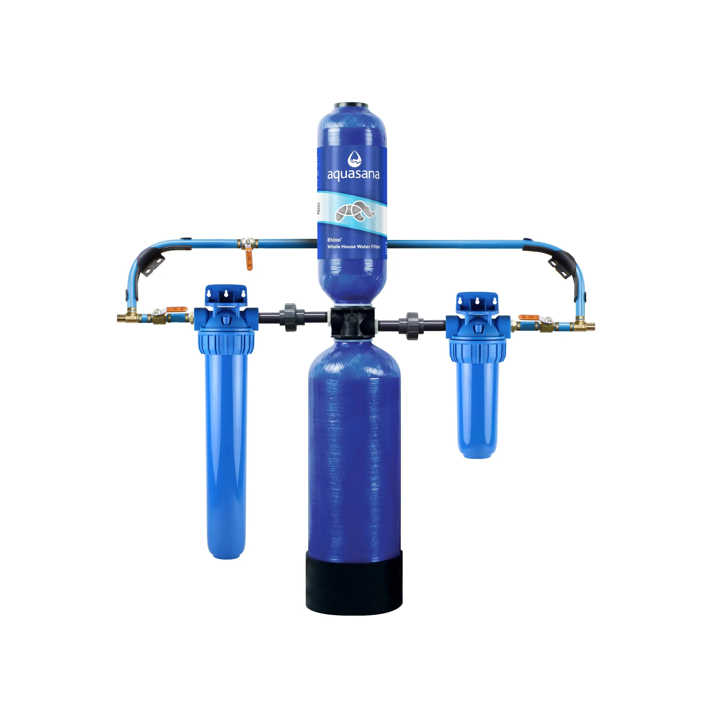 Aquasana Whole House Water Filter System - Carbon & KDF Home Water Filtration - Filters Sediment & 97% Of Chlorine - 1,000,000 Gl - EQ-1000