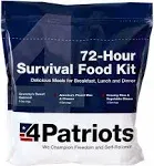 4Patriots 72-Hour Emergency Food Supply Survival Kit Freeze Dried Food