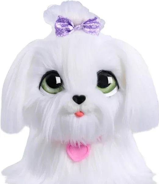 Just Play Furreal Gogo Walkin’ Pup Maltese Interactive Toy, 9-Inch Realistic Plush Dog, Kids Toys for Ages 4 Up