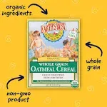 Earth's Best Oatmeal Cereal, Organic, Whole Grain - 8 oz