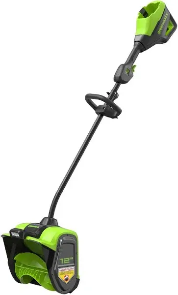 Greenworks Tools 80V 12" Cordless Battery LED Snow Shovel