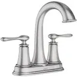 Moen Ellicott Two-Handle Centerset Bathroom Sink Faucet 84092SRN