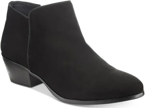 Style Co Wileyy Ankle Booties Black Smooth Black Micro 8.5M