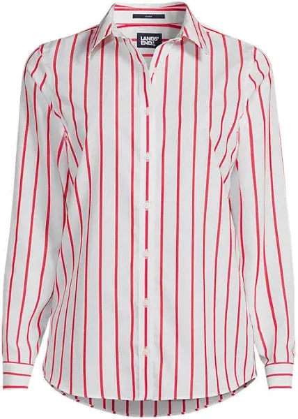 Lands' End Women's No Iron Button Front Shirt