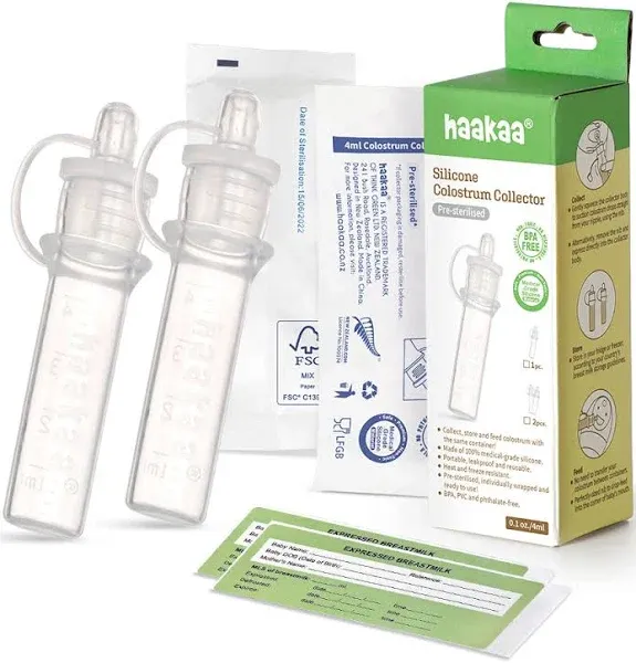 Haakaa Silicone Colostrum Collector Set