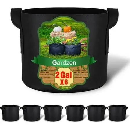 Gardzen 10-Pack 5 Gallon Grow Bags