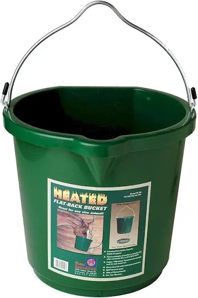 Farm Innovators Flat-Back Heated Bucket