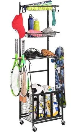 Sports Equipment Organizer,Ball Storage Rack