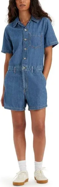 Levi's Denim Romper Short Women's 2XL Drawstring