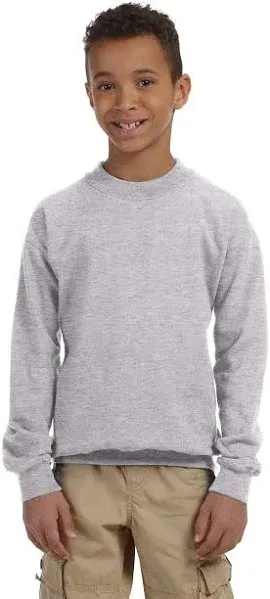 Gildan G180B Youth Heavy Blend Fleece Crewneck Sweatshirt