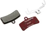 Tektro Q10RS Disc Brake Pad - Resin for Use with 4-Piston Calipers Red