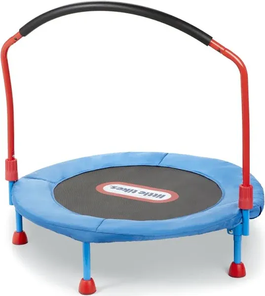 Little Tikes Easy Store 3ft Round Trampoline Exercise Trampoline