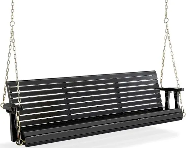 VINGLI Heavy Duty 880 LBS Patio Wooden Porch Swing Upgraded Chains