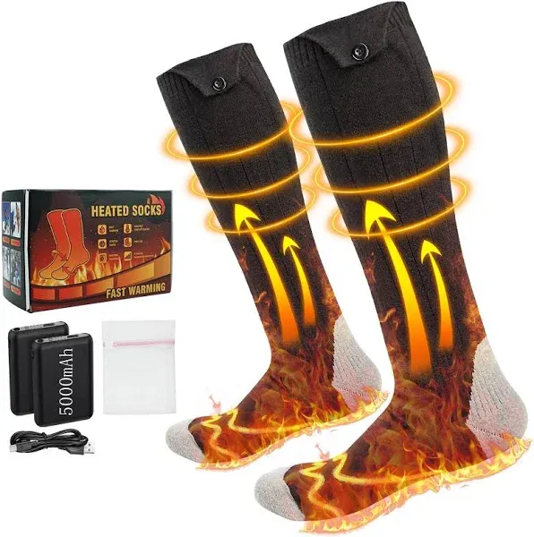 Heated Socks with 4 Heat Adjustment