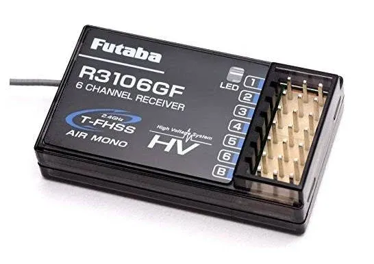 Futaba R3106GF 6 Channel Receiver T-FHSS Mono HV