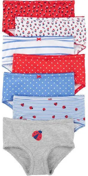 Carter's Girls' Little 7-Pack Underwear