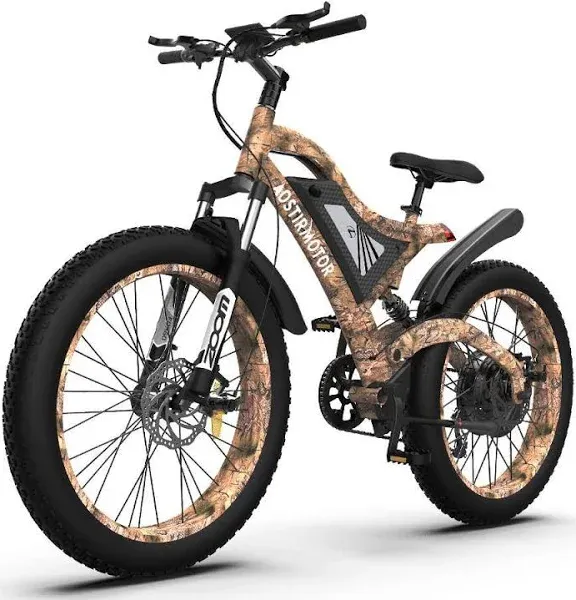 Zeus & Ruta 26 in.1500W Electric Bike 48V 15AH Removable Lithium Battery EBike Mountain Bicycle BG-252