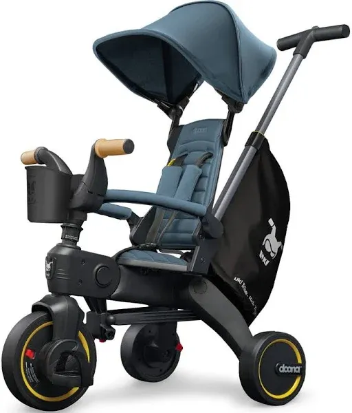 Doona Liki Trike S5, Nitro Black - 5-In-1 Compact, Foldable Tricycle