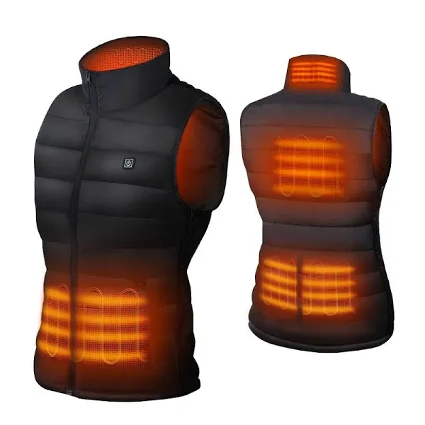 DR.PREPARE Heated Vest, Lightweight Heating Vest, 3 Heat Levels, 6 Heat Zones, Adjustable Size (Battery Available Separately)