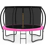 Jumpzylla 14ft Trampoline with Enclosure Pink