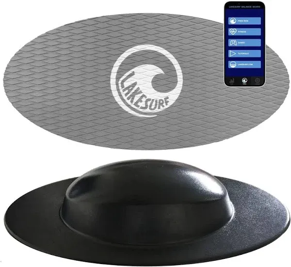 Lakesurf Balance Board, Steel Gray