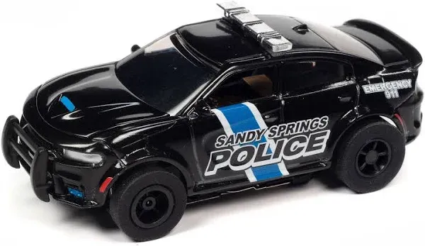 Auto World Xtraction 2021 Dodge Charger Sandy Springs Georgia Police HO Slot Car