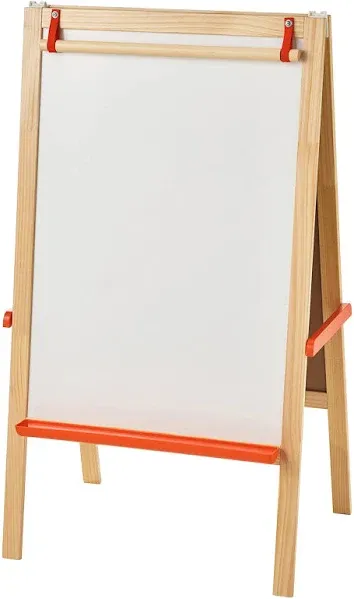 IKEA 3 In 1 Kids Art Easel Dual-Sided Blackboard Whiteboard & Paper Roll -Excellent