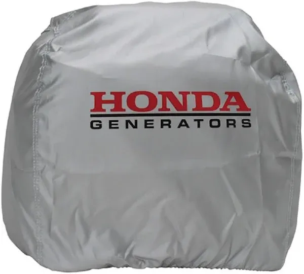 Generator Silver Cover Elastic Band Water Resistant Custom Fit with Honda Logo