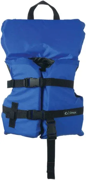 Onyx Nylon General Purpose Life Jacket InfantChild Under 50lbs Blue 10300050000012