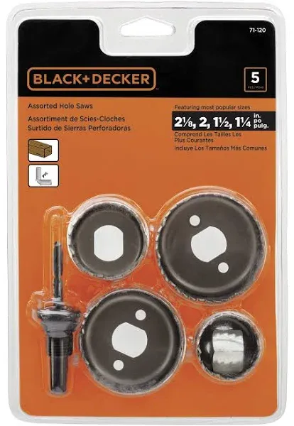 Black & Decker Hole Saw Assortment 5-Piece