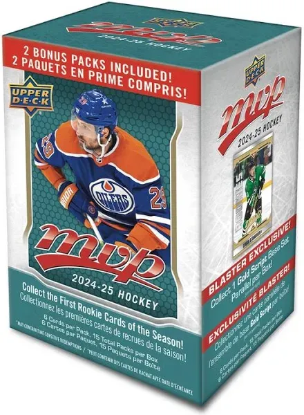 2024-25 Upper Deck MVP Hockey Blaster Set 60 Total Cards New Sealed