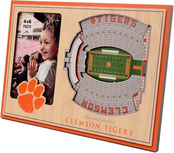 YouTheFan Clemson Tigers 3D StadiumViews Picture Frame