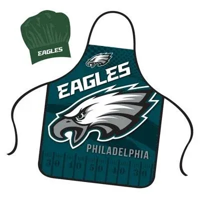 Philadelphia Eagles Apron Chef Full Color Universal Size Tie Back...