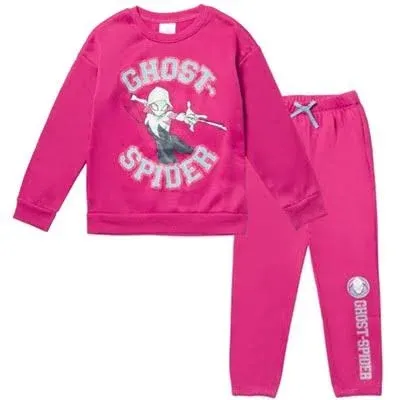 Marvel Spider-Gwen Girls' Fleece Sweatshirt and Pants Set