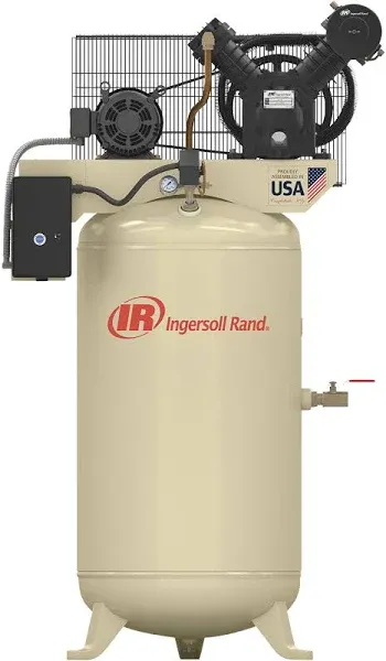 Ingersoll Rand Type 30 5-HP 80-Gallon Two-Stage Air Compressor (208V 3-Phase)