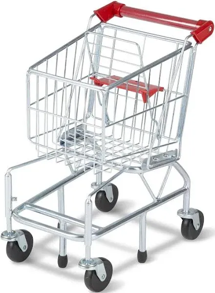 Melissa &amp; Doug Toy Shopping Cart with Sturdy Metal Frame