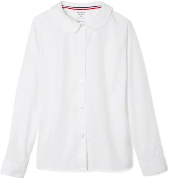 French Toast Girls' Modern Peter Pan Collar Blouse