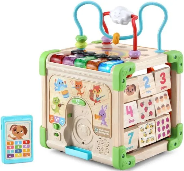 LeapFrog  &amp; Learn Wooden Activity Cube™ 100% FSC-Certified Wood