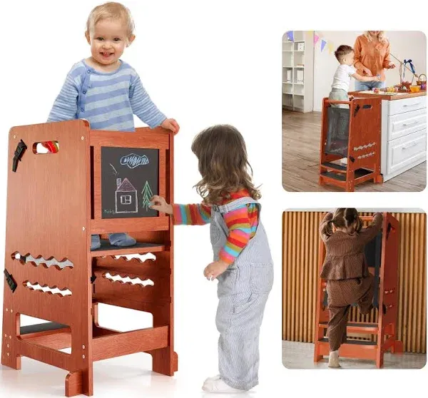 KidStack 4-in-1 Toddler Tower Kitchen Helper