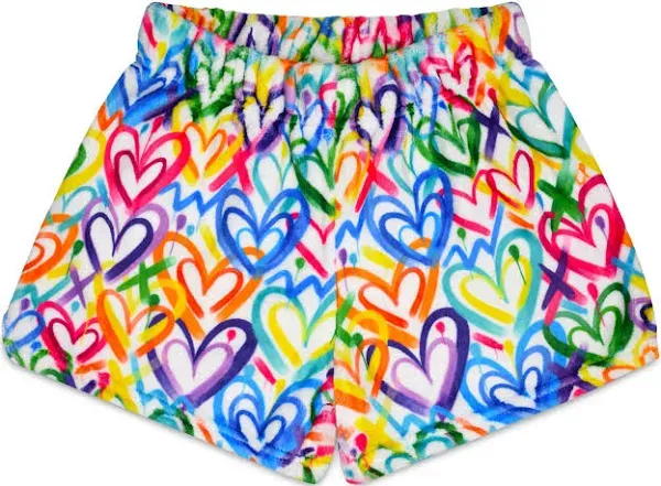 Iscream Corey Paige Hearts Plush Shorts