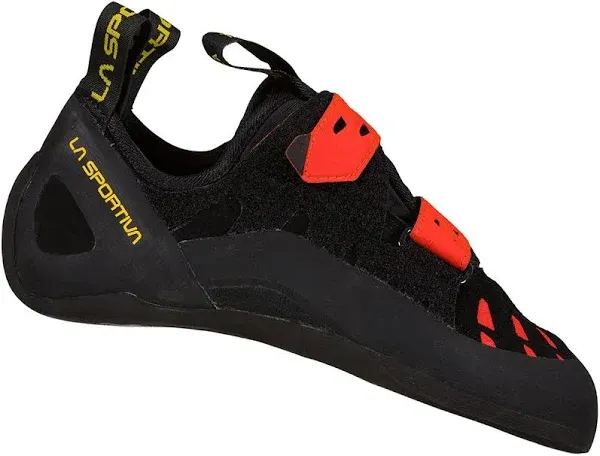 La Sportiva Men's Tarantula Climbing Shoe - 48.5 - Black / Poppy