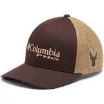 Columbia Men's PHG Logo Mesh Ball Cap, Flax / Black / Antler, S/M - 2010831250-S/M | Blain's Farm & Fleet