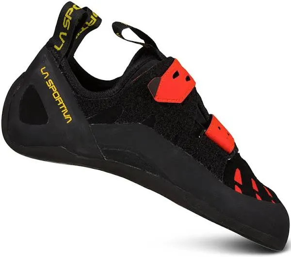 La Sportiva Men's Tarantula Climbing Shoe - 48.5 - Black / Poppy